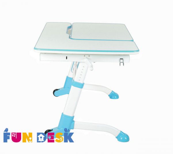 Парта FunDesk Amare Blue для школьника растущая