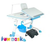 Парта FunDesk Amare Blue для школьника растущая