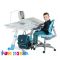 Парта FunDesk Amare Blue для школьника растущая