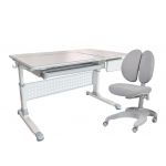 Парта Cubby Brunia Grey и кресло FunDesk Solerte Grey