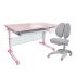 Парта Cubby Brunia Pink и кресло FunDesk Solerte Grey