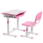 Детская растущая парта трансформер для школьника и стул Cubby Sorpresa Pink