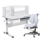 Парта Cubby Rimu Grey и кресло Cubby Brassica Grey