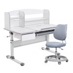 Парта Cubby Rimu Grey и кресло FunDesk Pratico Grey