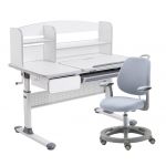 Комплект парта Cubby Rimu Grey и кресло FunDesk Vetta Grey