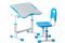 FunDesk растущая детская парта и стул Sole II Blue