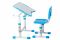 FunDesk растущая детская парта и стул Sole II Blue
