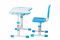 FunDesk растущая детская парта и стул Sole II Blue
