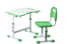 FunDesk растущая детская парта и стул Sole II Green