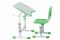 FunDesk растущая детская парта и стул Sole II Green