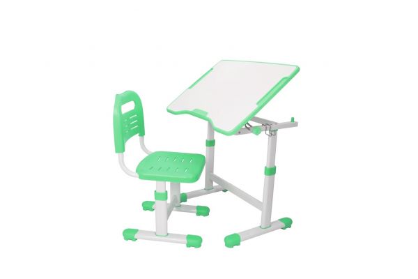 FunDesk растущая детская парта и стул Sole II Green