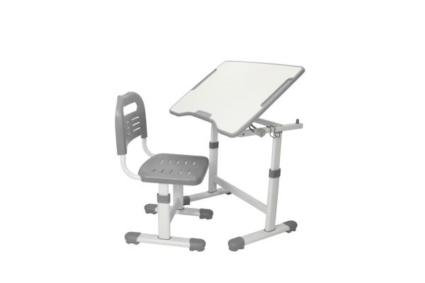 FunDesk растущая детская парта и стул Sole II Grey