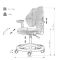 Парта Cubby Rimu Grey с креслом FunDesk Vetta II Grey